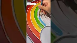 🌈Cutest rainbow ideas with cardboard and clay🌈#art #shorts #unicorncraft #youtubeshorts #painting