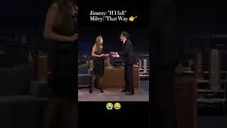 Funniest 5s video of Miley Cyrus 😂 #miley #mileycyrus #jimmyfallon #somethingbeautiful #song
