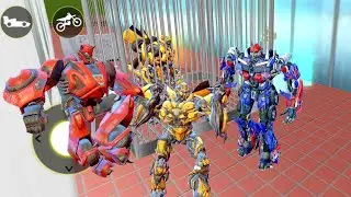Futuristic robots rescue optimus prime & Bumblebee ^ ^ Robot Car Transform 2020 ^^ Android  Gameplay
