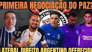 PRIMEIRO ACORDO do MARCELO PAZ AVANÇOU| LATERAL DIREITO ARGENTINO OFERECIDO| NOMES DEFINIDOS
