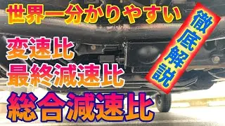 世界いち分かりやすい変速比と減速比の見かた カタログから最終減速比と総合減速比を読み取る
