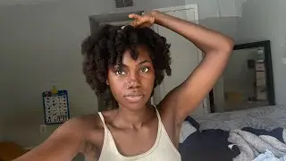 My first time trying a perm rod set on 4c natural hair