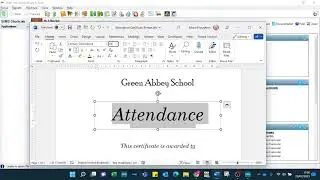 SIMS - Attendance certificate - Adding a template