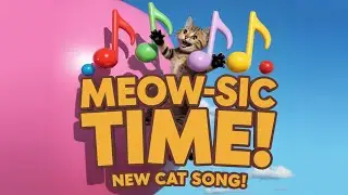 Happy Meow Meow Song for Children | Cute Cat Singing Nursery Rhymes and Dancing Fun Music