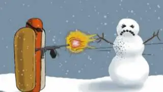 Hot Dog and Snowman