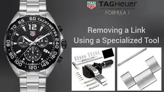 TAG Heuer Formula 1 Link Removal with a Specialized Tool | SolimBD