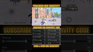BGMI/PUBG 3.9 best sensitivity settings | bgmi sensitivity code | #shorts #bgmi #pubg #sensitivity ✅