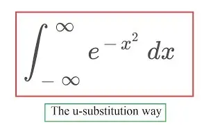 Gaussian Integral 2 u substitution