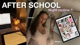 AFTER SCHOOL NIGHT ROUTINE 🧖🏼‍♀️📘