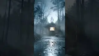 Silence in Mist Part 2 &ndash; The Stormbound Path | Rainy Cabin Ambience#shorts#rainambience#relaxingrain