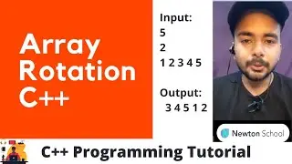 Program to rotate an array by k positions in C++ language || Code Factory by Raj