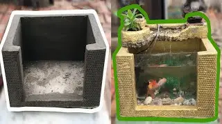 Furu Ideas - Recycle Styrofoam Box Into Aquarium - L&agrave;m hồ c&aacute; từ th&ugrave;ng xốp củ