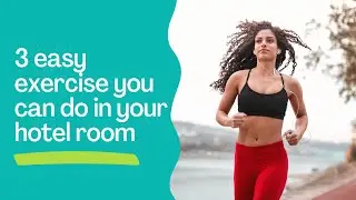 3 easy exercise you can do in your hotel room! #shorts #fitness #hotel