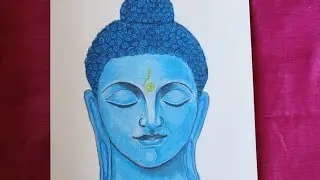 Lord Buddha Drawing 😊🌼Gautam Buddha 🙏 Buddha Purnima 🙏#shorts #trending #buddha