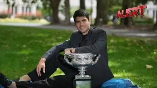 Alcaraz Poses With Australian Open Trophy After Completing Career Grand Slam | ALERT News