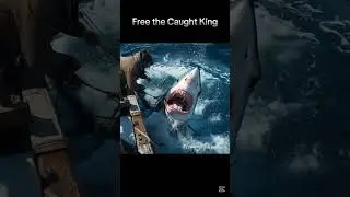 Free the Caught King  #WildlifeProtection  #MarineConservation #HumanityInAction #shark