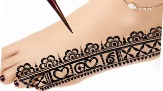 Beautiful Feet Mehndi Design 2026 | Latest Feet Mehndi Design | Side Feet Mehndi Design