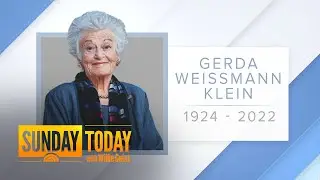 Holocaust Survivor, Gerda Weissman Klein, Dies Age 97