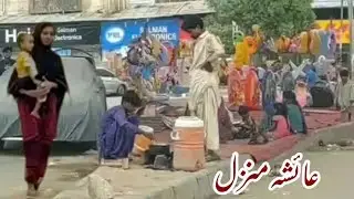 Ayesha Manzil Famous Residential area Food Street Market Explore | Bike Tour | Street View Karachi