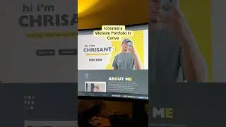 Creative Portfolio Website in Canva
