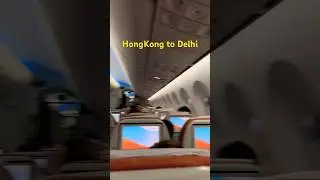 Air India flight HK to Delhi | veg food in flight | flight food | #ytshort