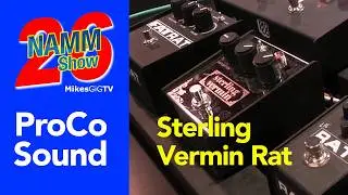 ProCo Sterling Vermin RAT Distortion Pedal at NAMM 2026 | MikesGigTV