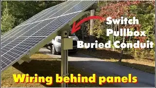 Ground mount Solar Wiring