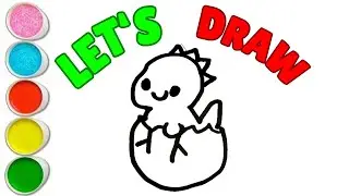 How To Draw A Cute Hen Drawing, Painting & Coloring For Kids and Toddlers_ Child Art 🐋🌈🎨