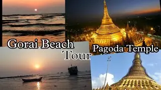 The Global Vipassana pagoda Temple | Gorai Beach Sunset | Marve Beach | Gorai Cross | Mumbai - MH