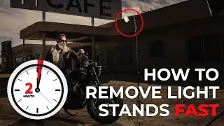 How to Remove Light Stands in Photoshop in Less than 2 Minutes & Full Behind the Scenes Tutorial
