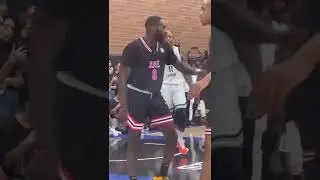 Competitiveness on 💯 at the Drew League 😤