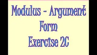 ASFM - Core - Modulus-Argument Form