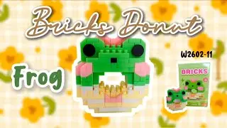 Tutorial Bricks Donat Katak Kode W2602-11 | How To Build Bricks Donut Frog