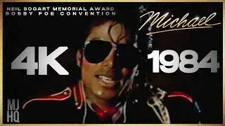 [RARE] 1984  Michael Jackson Accepts The Neil Bogart Award - 4K