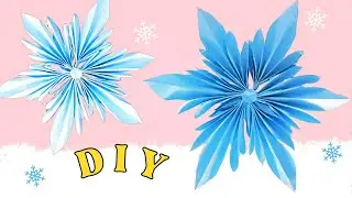EASY Paper Snowflake Tutorial Winter Ornaments Christmas decorations❄️
