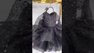black baby dress/baby frock