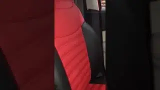 Jeep compass exterior matching Red & black  sporty look seat coversBlood red leather seat covers