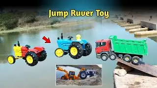 Jump River - Toys | Jcb 5dx | Tractor | Dumper | Bus | Auto Rickshaw | Toys Video | #toysforkids |