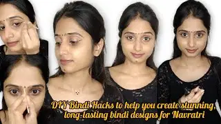 DIY Bindi Hacks to help create stunning, long-lasting bindi designs for Navratri #Navratri#DIYBindi