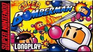 Super Bomberman - Full Game 100% Walkthrough | Longplay - SNES