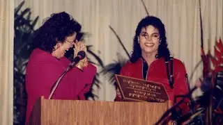 Michael Jackson visits Gardner Elementary School 1989
