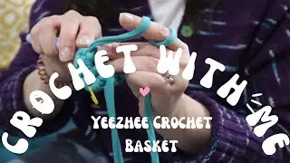 Stop, Drop and Knit | My First CROCHET Project! Crochet with Me: Yeezhee Crochet Basket