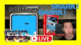Shark! Shark! (Intellivision) - Chronologically Gaming is LIVE! #retro #consolegaming #intellivision