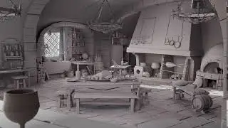 Medieval Cartoon Kitchen &ndash; Hard Surface Modeling
