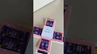 3 layer chocolate explosion box 😍 Valentine gift box with Hug ring and Spotify keychain 🫶🏻