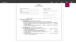 Format of Learning Design (Part 4 of the Learning Design)
