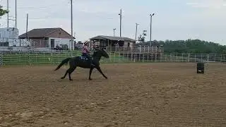 Zac straight barrel fail July 2022 Fayette County Fair 4H Roundup