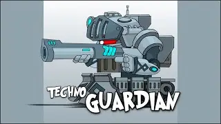 How To Draw Techno Guardian | HomeAnimations - Cartoons About Tanks