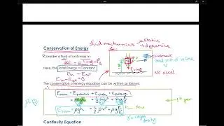 Conservation of Energy for Fluid Mechanics