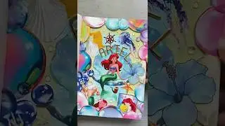 The Little mermaid🧜🏻&zwj;♀️ #scrapbookingwithme  #journaling #ariel #journal #artjournal